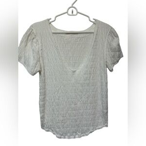 Free People Sugar Cube Womens Tee Shirt White Size XLarge NWOT